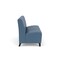 Lesro Siena Lounge Reception Armless 3 Seat Tandem Seating No Center Arms, Black, MD Titan Upholstery SN3102 - alternate 3